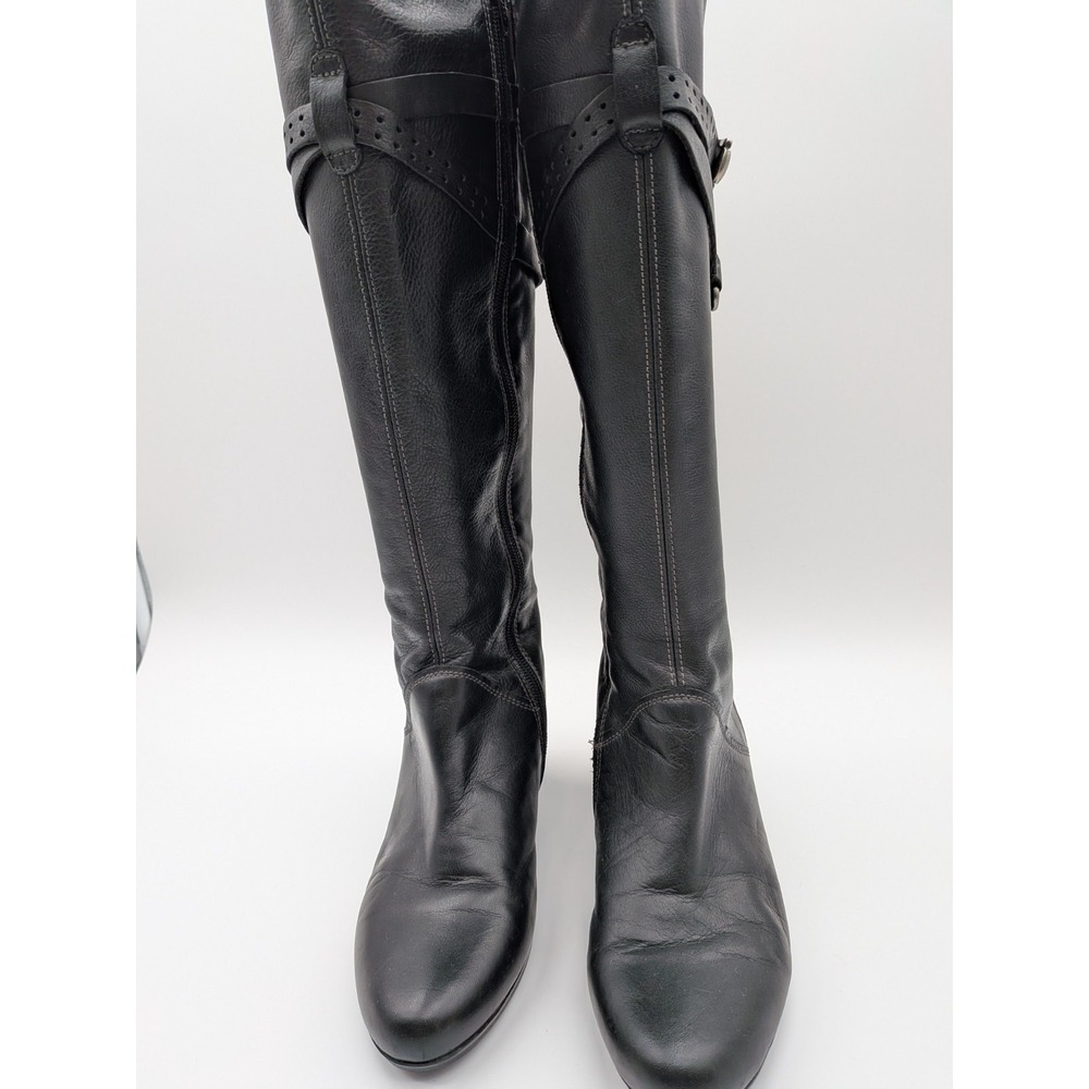 Hispanitas Black Leather Glove Boots EU size 39 (US 8.5-9) made in Spain - Picture 7 of 15